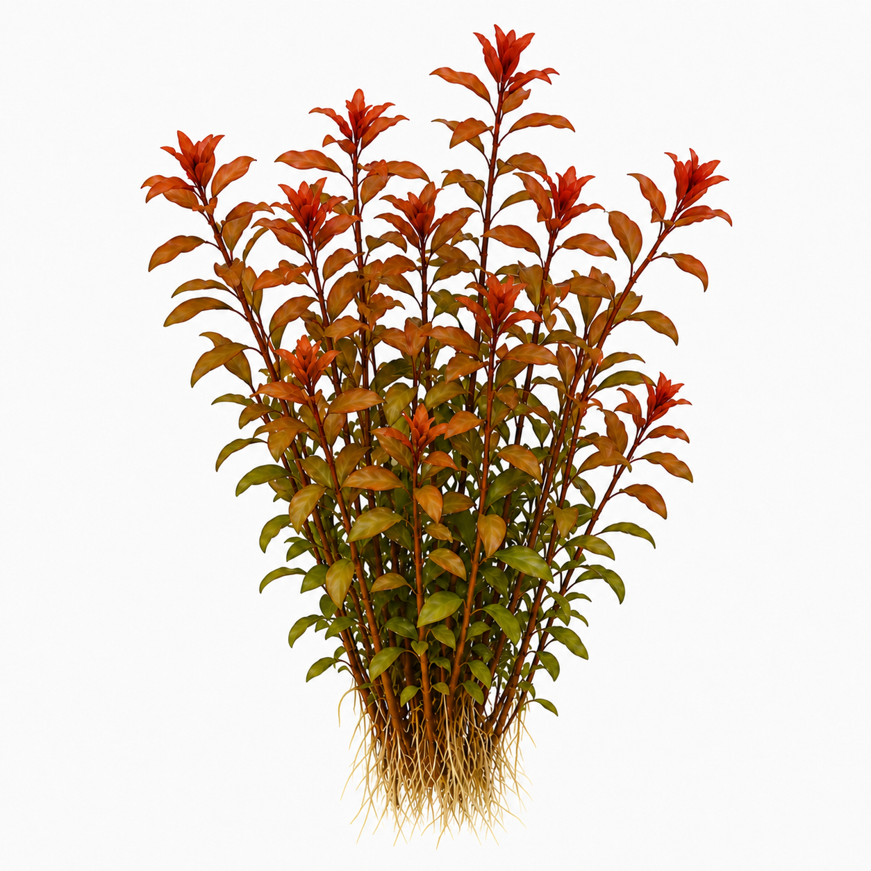Ludwigia inclinata Dark Orange tissue culture aquarium plant