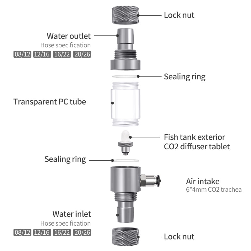 Week Aqua CO2 Inline Diffuser — manufacturer gallery image 5