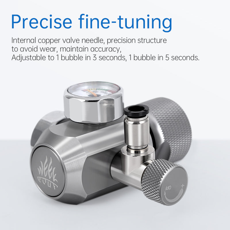 Week Aqua CO2 side-profile regulator — manufacturer gallery